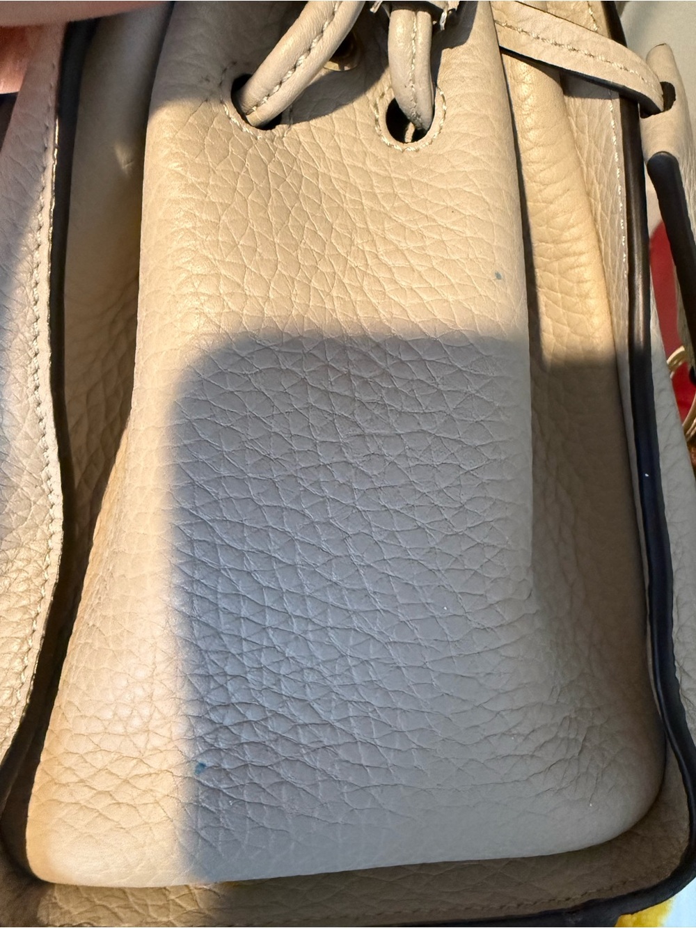 Mulberry  Small Iris Chalk and Midnight Heavy Grain bag - Picture 8 of 11